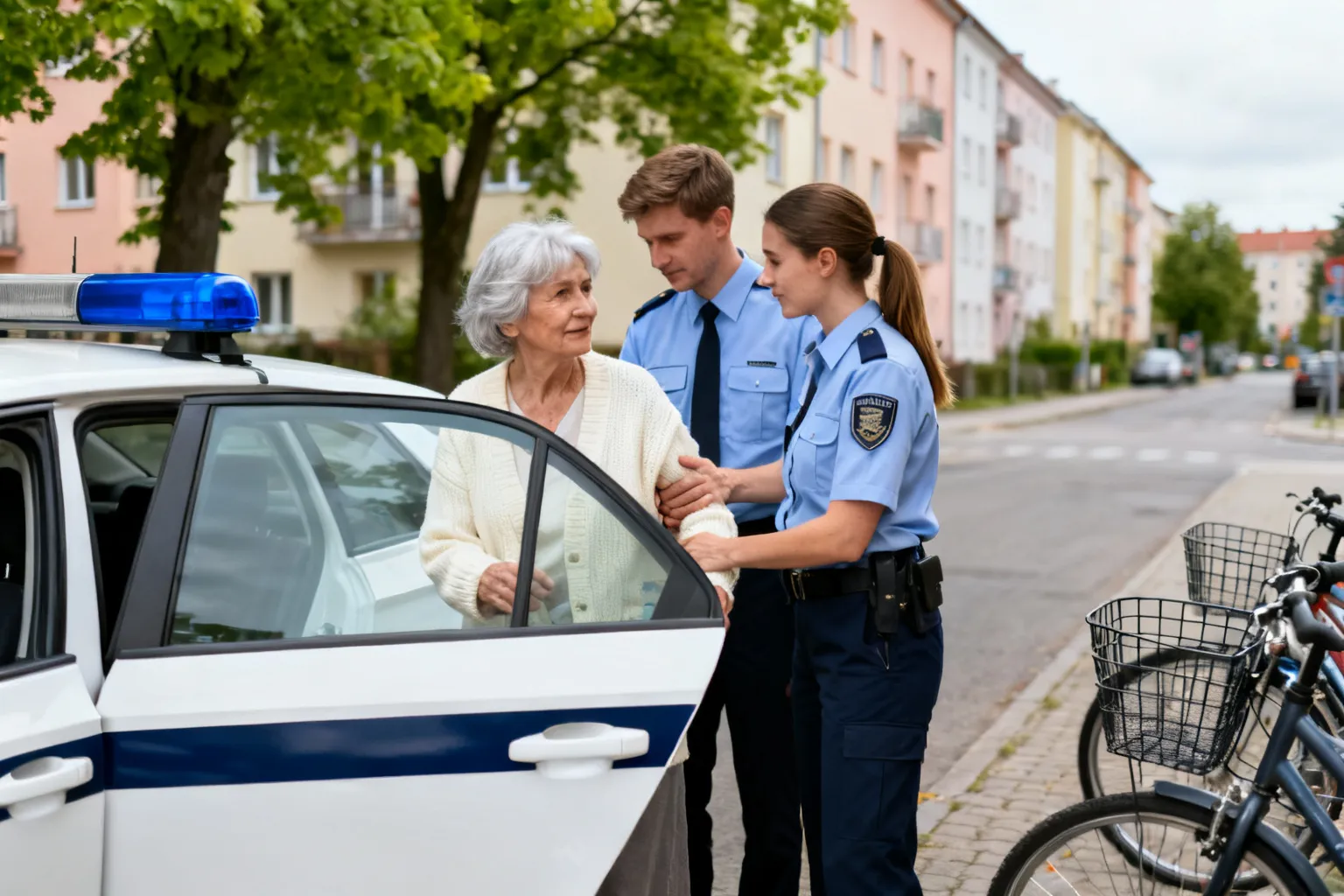 Dzielnicowi odnaleźli zaginioną 74‑latkę w Jarosławiu