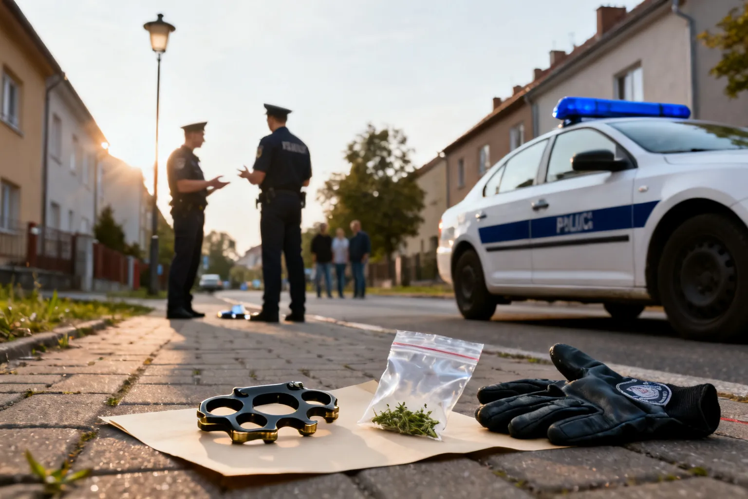 Strzyżów: poszukiwany pasażer zatrzymany z narkotykami i kastetem