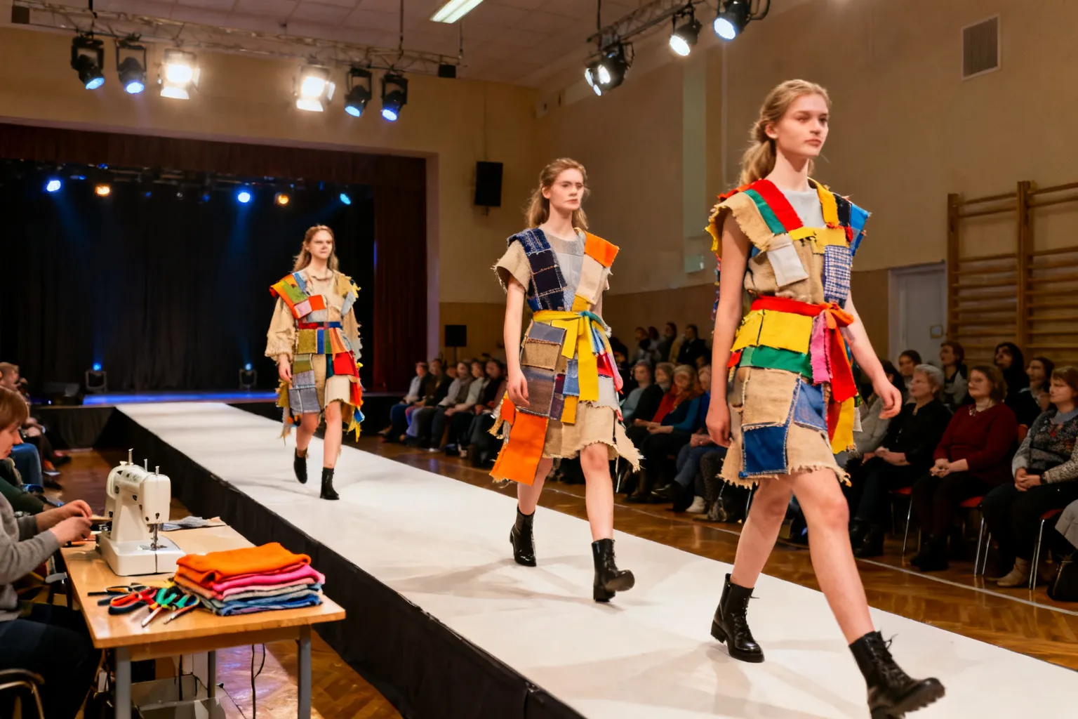Finał Moda na recykling Targówek — pokaz mody z recyklingu w Domu Kultury Świt