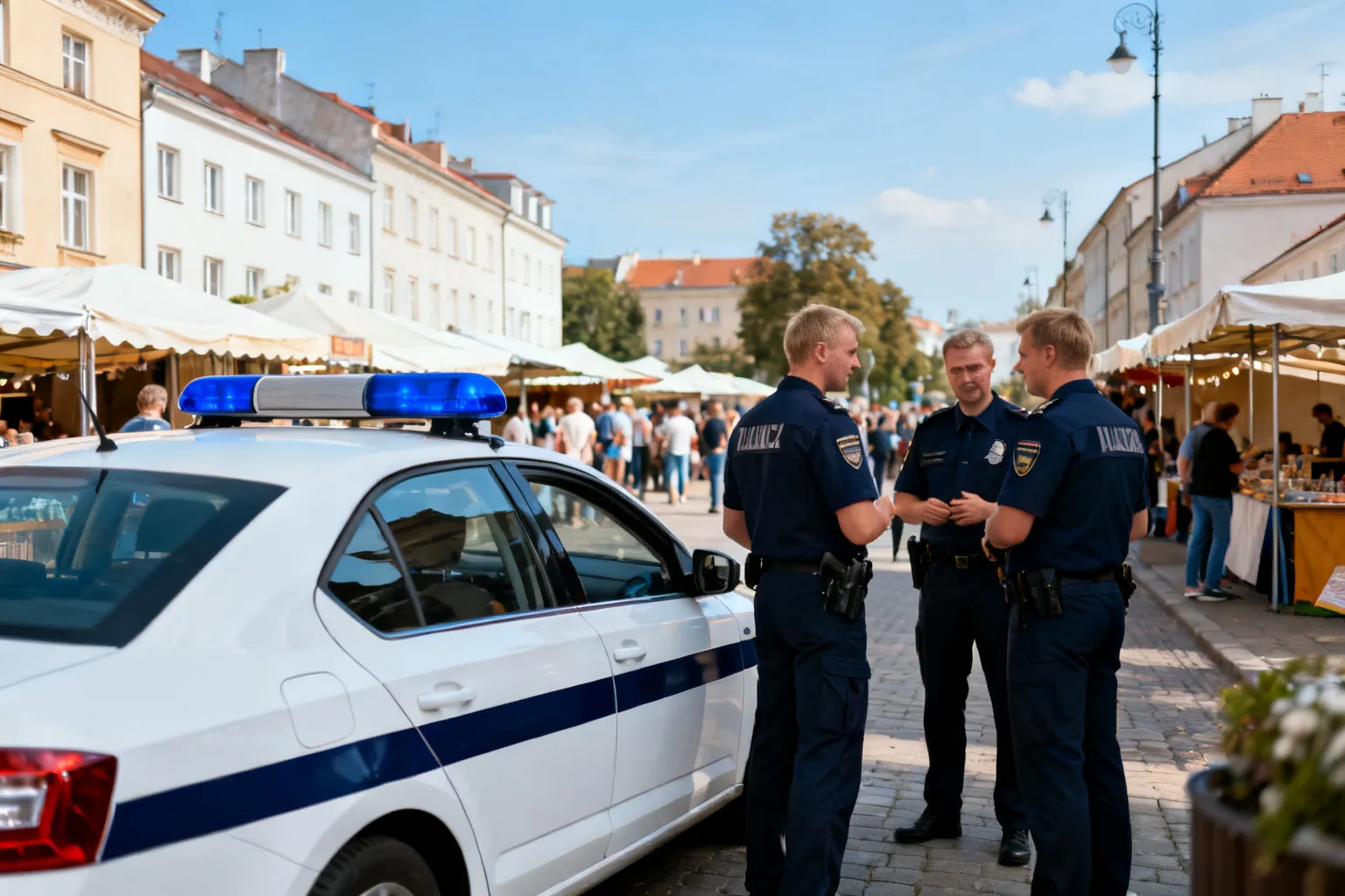 Policja zabezpieczała Dożynki Prezydenckie w Tryńczy