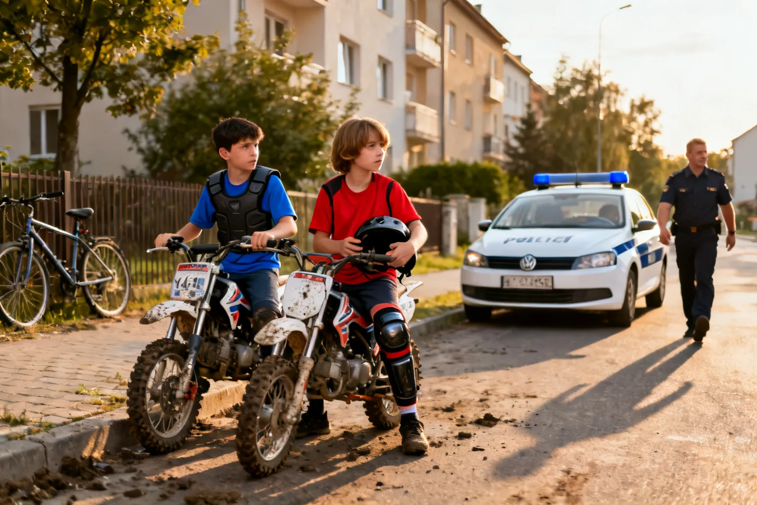 Dwóch 14-latków na motocyklach cross nie zatrzymało się do kontroli w Kostkowie