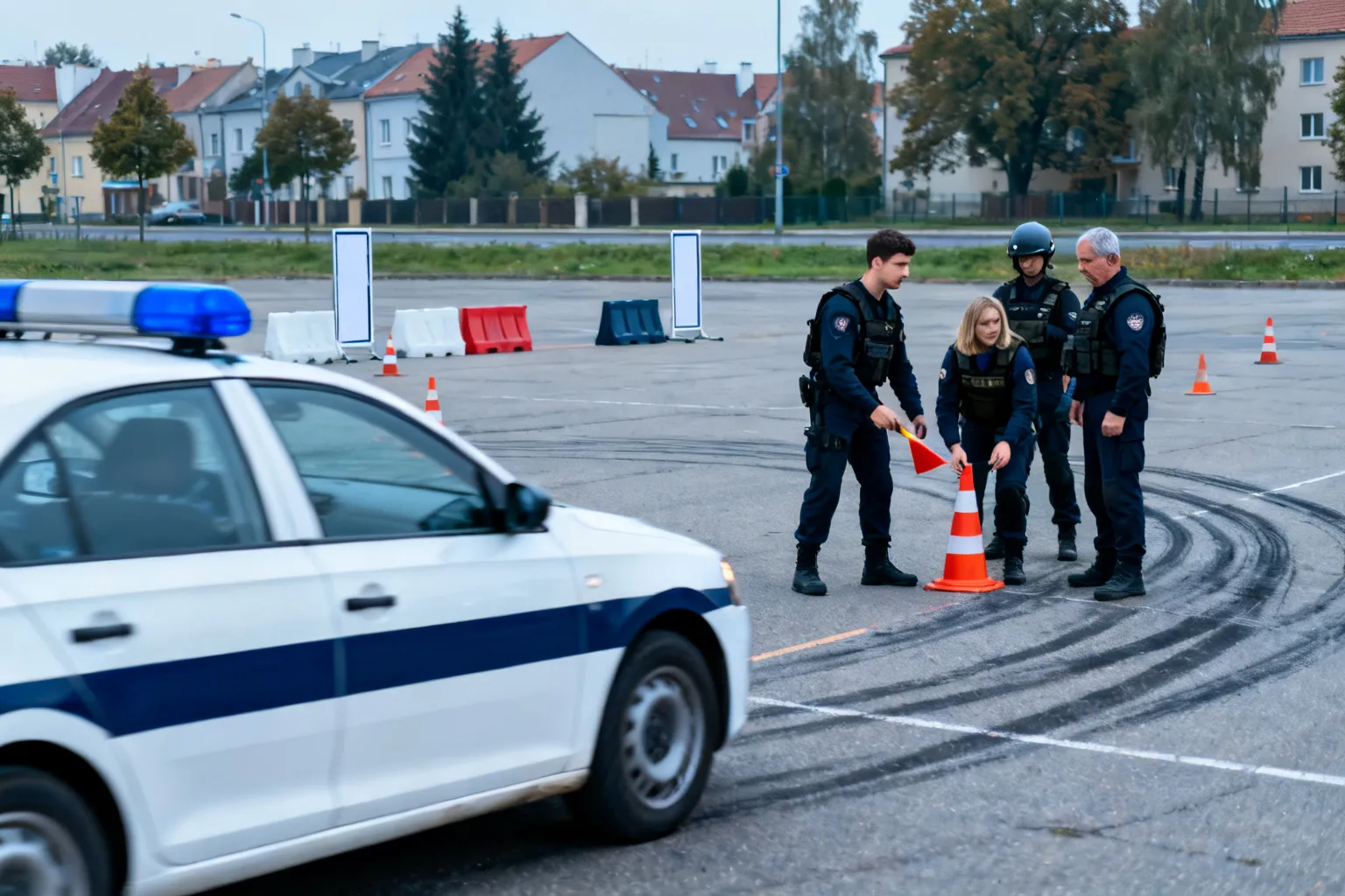 Kontrterroryści ćwiczyli technikę jazdy na obiektach szkoleniowych w Wielkopolsce