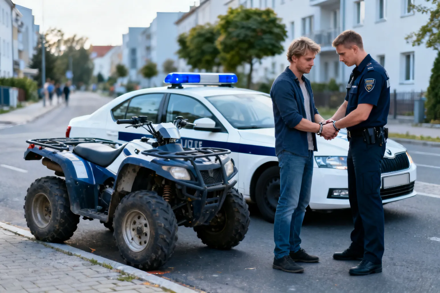 Zatrzymano kierowcę quada z blisko 3 promilami i sądowym zakazem