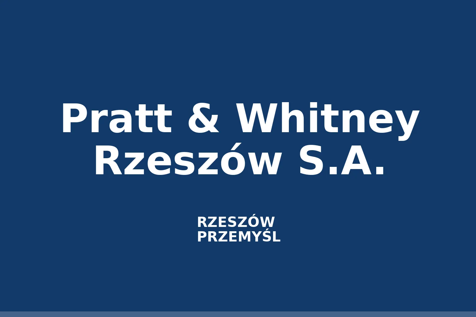 Pratt & Whitney Rzeszów S.A.
