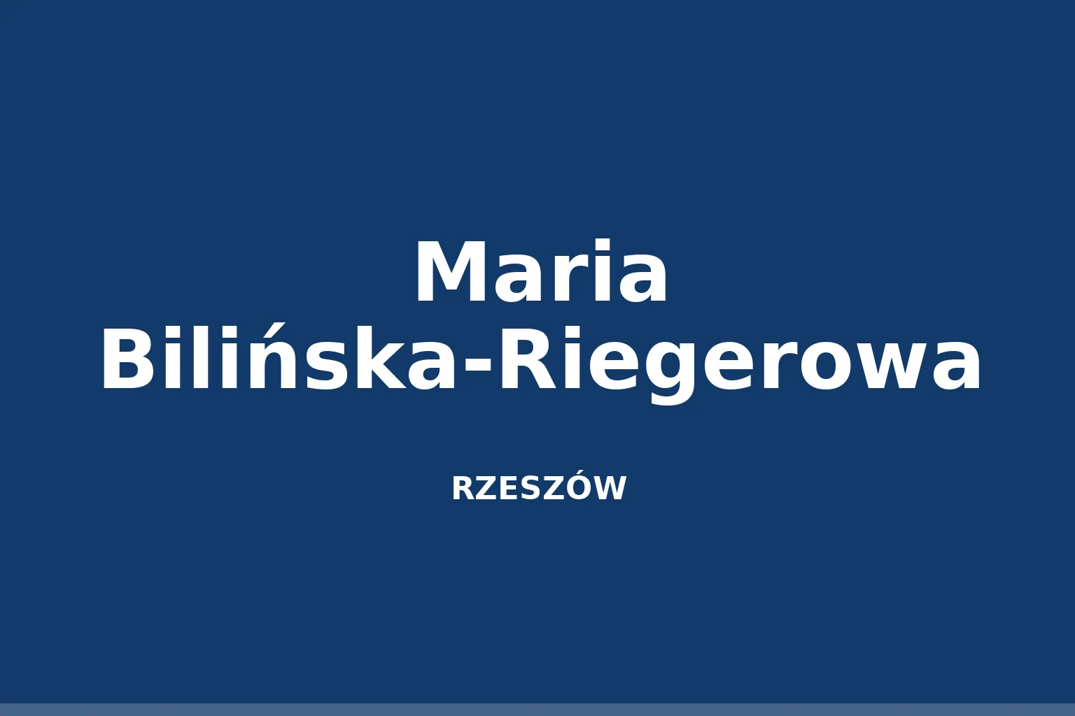 Maria Bilińska-Riegerowa